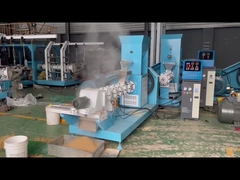 Linha de produção flutuante de aço inoxidável potência 5.5-132kw da alimentação dos peixes de 1-12mm