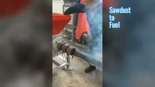 máquina do carvão amassado da serragem