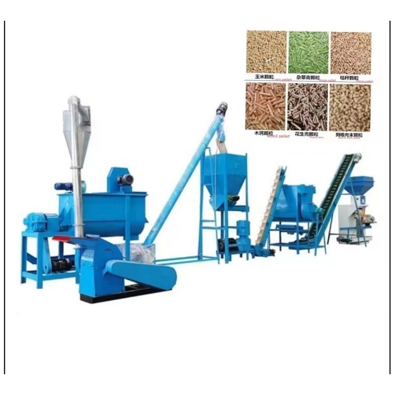 A linha de produção gado completo da pelota da alimentação da exploração agrícola de 20ton/H alimenta a fatura da máquina