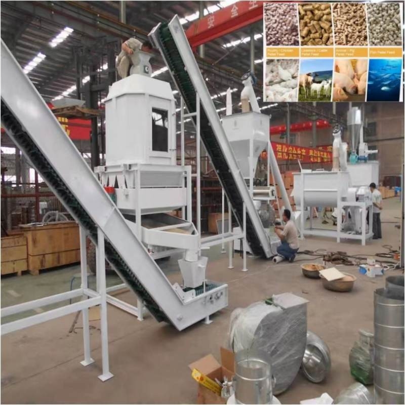 A linha de produção gado completo da pelota da alimentação da exploração agrícola de 20ton/H alimenta a fatura da máquina
