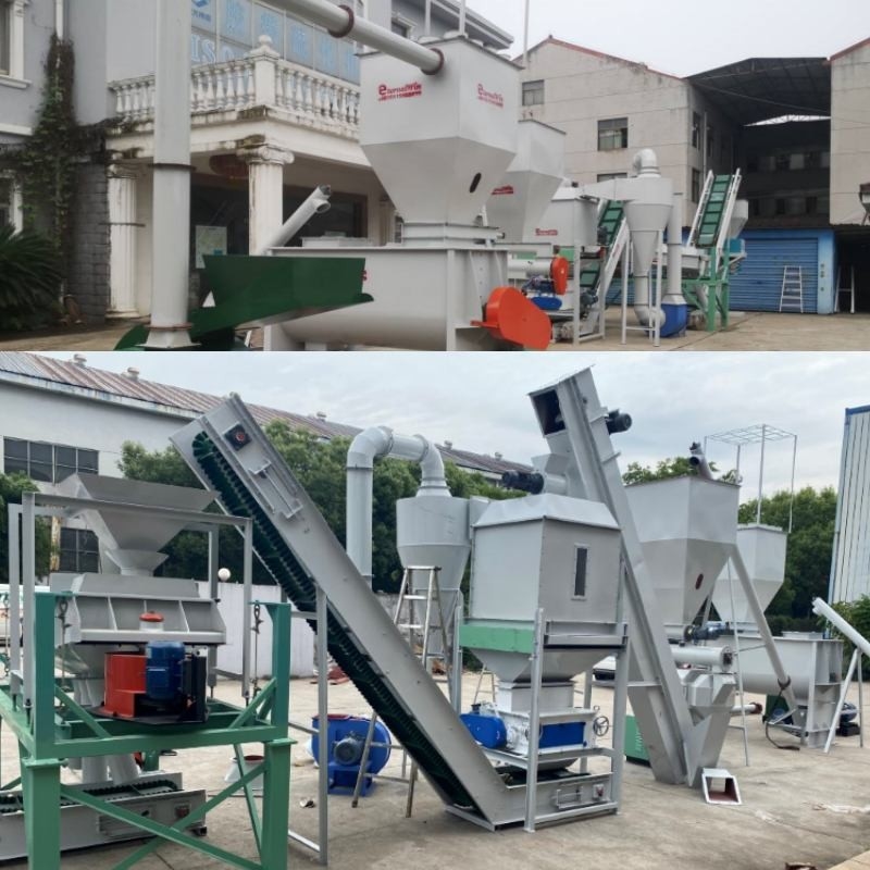 100kg à linha de produção combustível da pelota da alimentação de 10 Ton Pellet Mill Machine Animal da biomassa
