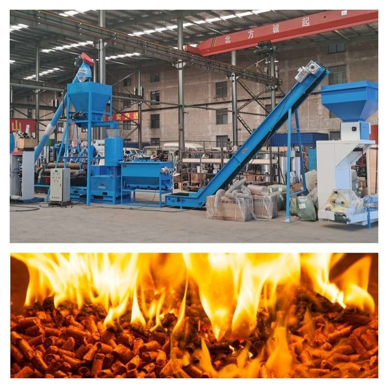 alto densidade de madeira da máquina da pelota do desperdício de Chip Pellet Machine 1-2tph da madeira de 6-12mm