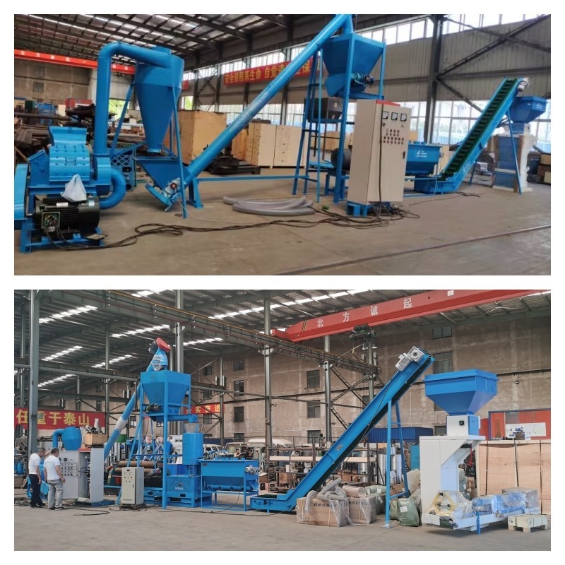 alto densidade de madeira da máquina da pelota do desperdício de Chip Pellet Machine 1-2tph da madeira de 6-12mm