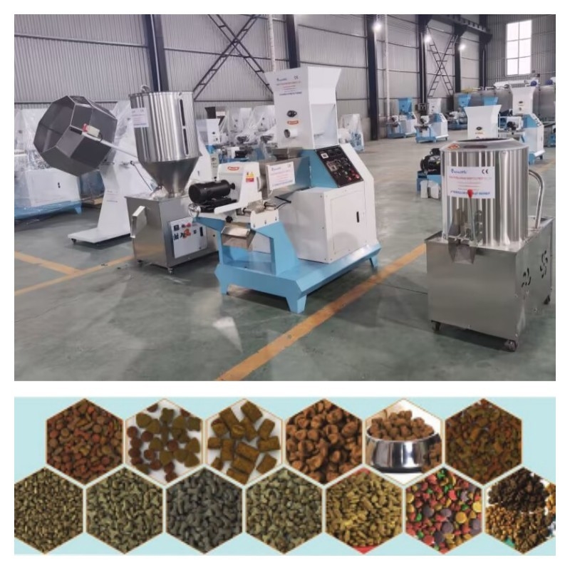 Linha de produção flutuante de aço inoxidável potência 5.5-132kw da alimentação dos peixes de 1-12mm