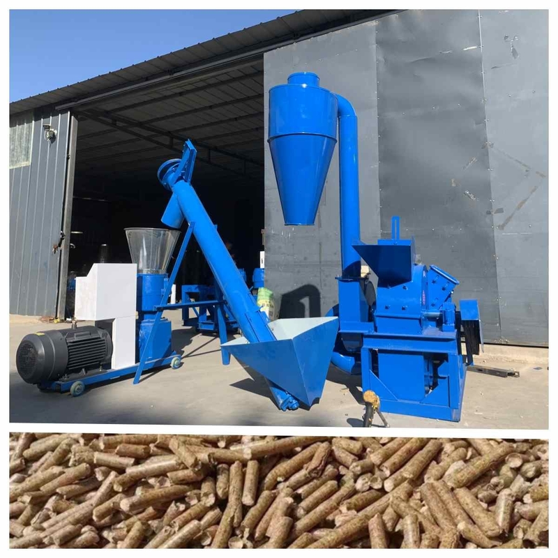 linha de produção de madeira linha da pelota 300kg/H de produção eficaz na redução de custos da pelota da alimentação