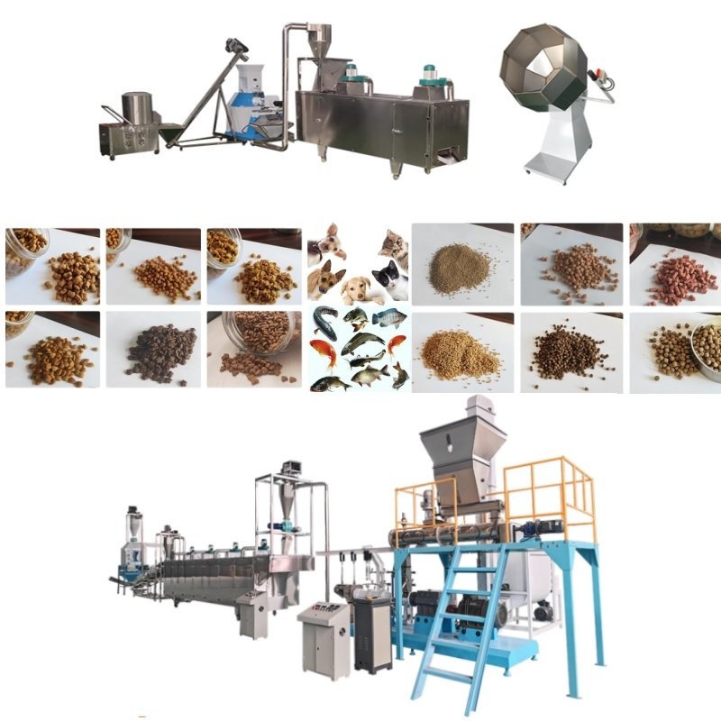 50-2000 linha de naufrágio/de flutuação do Kg/H dos peixes da alimentação da extrusora com tamanho 0.8-12mm da pelota