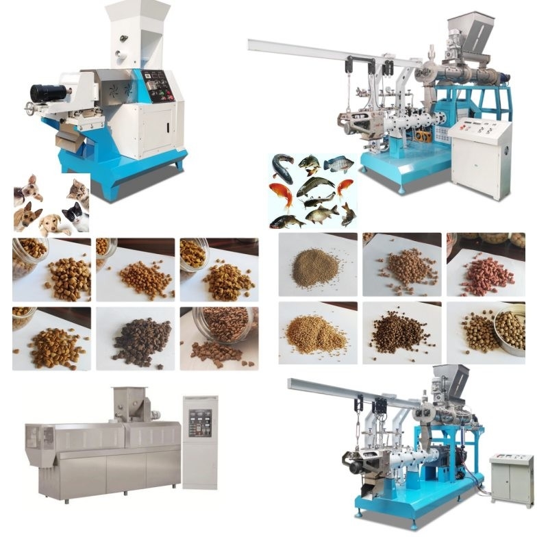 50-2000 linha de naufrágio/de flutuação do Kg/H dos peixes da alimentação da extrusora com tamanho 0.8-12mm da pelota