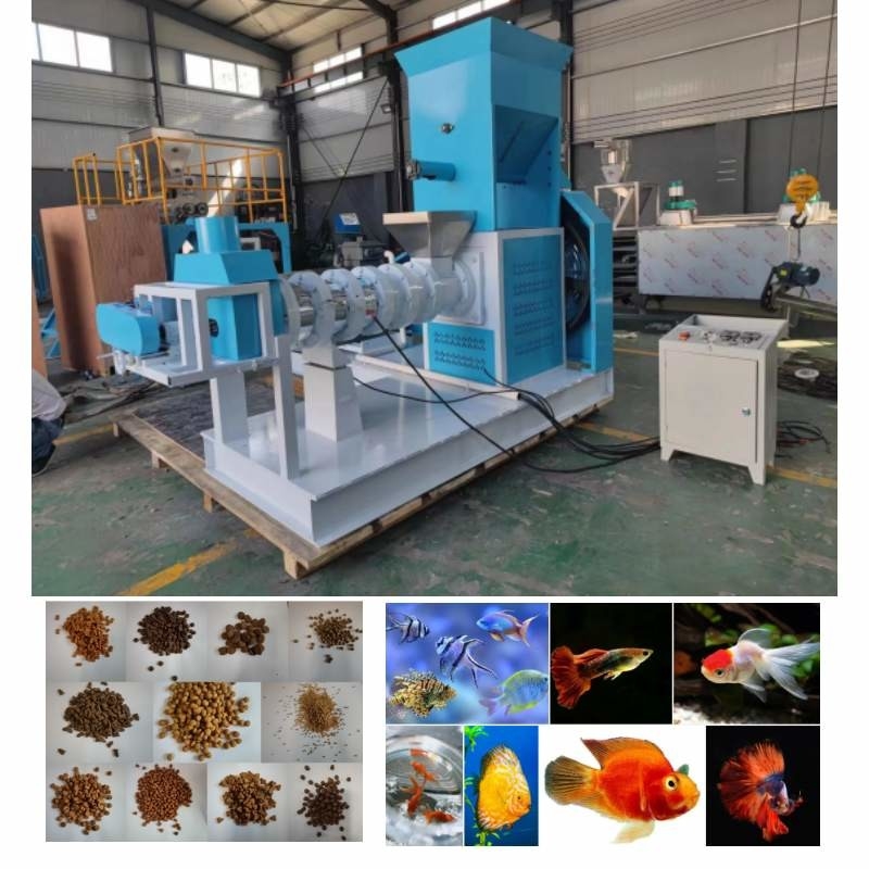 Tipo seco máquina da garantia de 2 anos da extrusora da alimentação dos peixes com certificado do CE