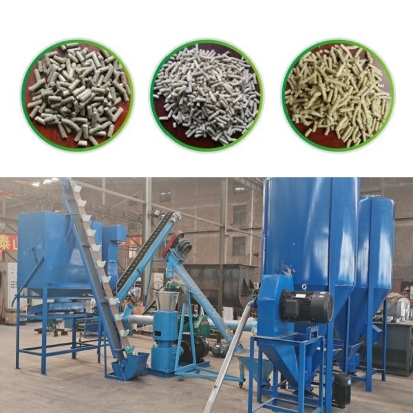 o plano da exploração agrícola da máquina da pelota da alimentação 100-1200kg/H animal morre alimento para cães do moinho da pelota