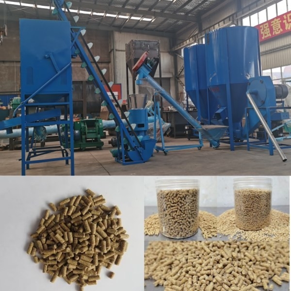 o plano da exploração agrícola da máquina da pelota da alimentação 100-1200kg/H animal morre alimento para cães do moinho da pelota
