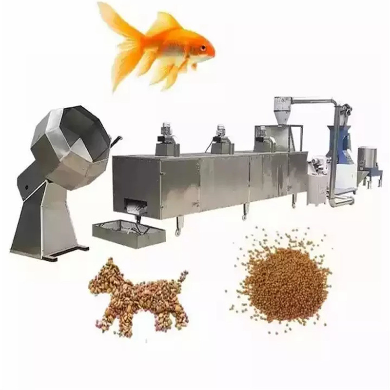 Linha de produção de flutuação CE decorativo da alimentação dos peixes 500KG/H da extrusora do alimento de peixes