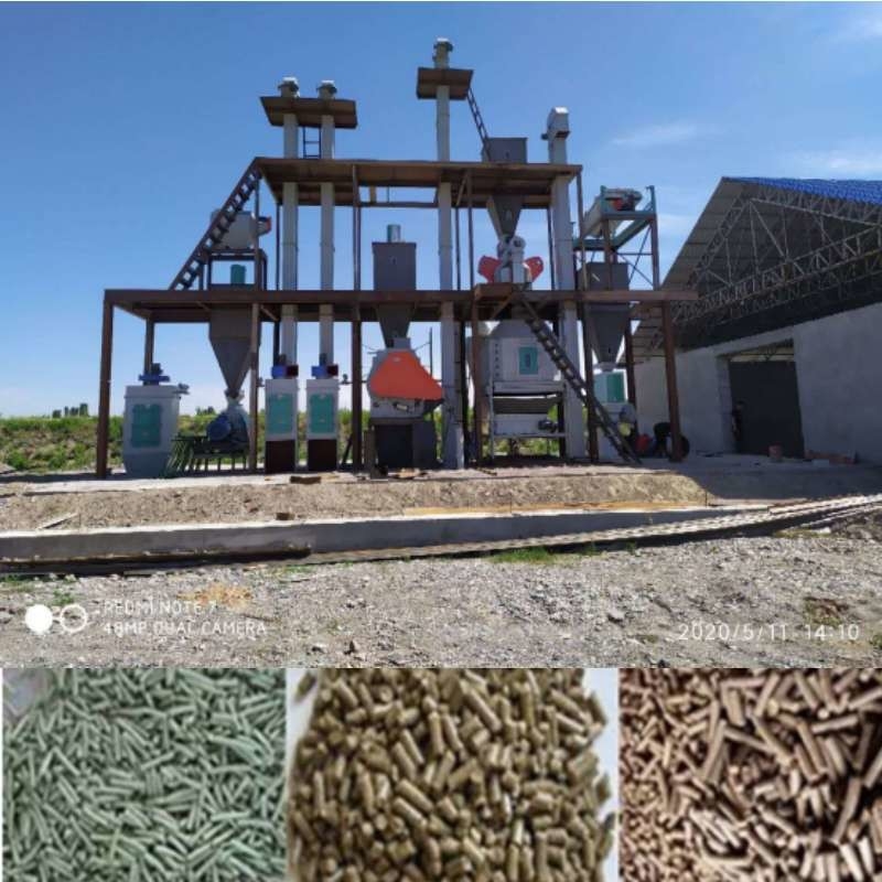 Linha de produção máquina da pelota da alimentação animal do CE da pelota da alimentação do coelho de Ring Die 1-10 TPH