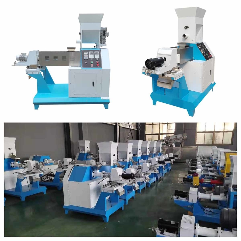 imprensa de parafuso de flutuação da máquina da pelota da alimentação do animal de estimação da máquina da extrusora da alimentação do Tilapia 100-200kg/H