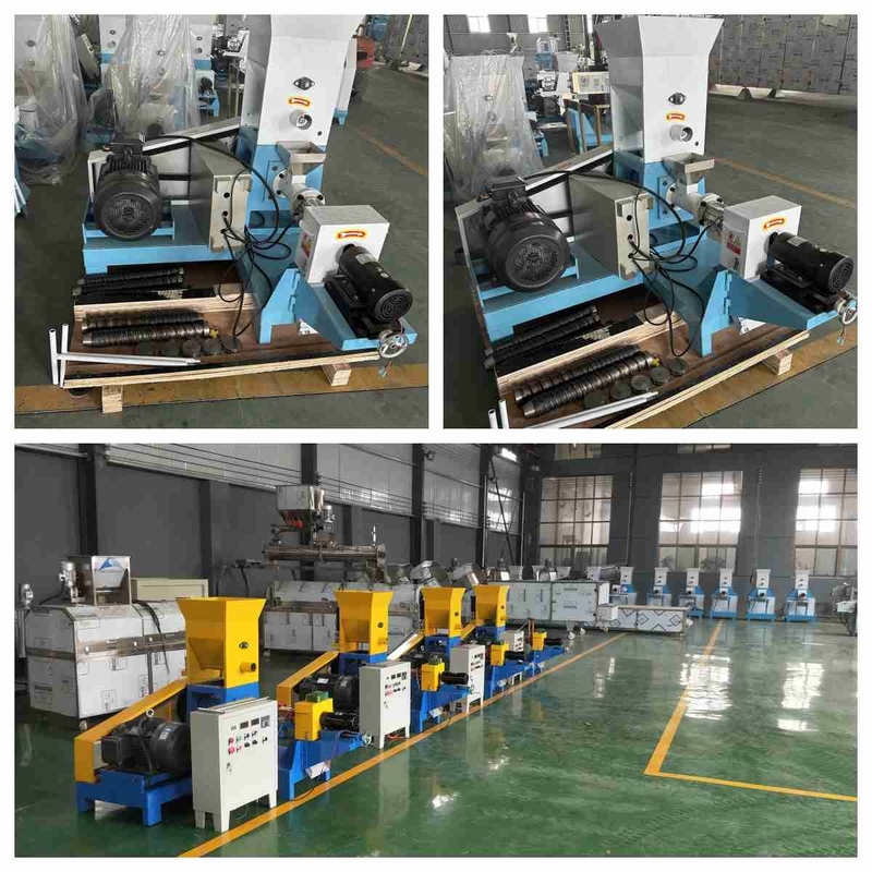 imprensa de parafuso de flutuação da máquina da pelota da alimentação do animal de estimação da máquina da extrusora da alimentação do Tilapia 100-200kg/H