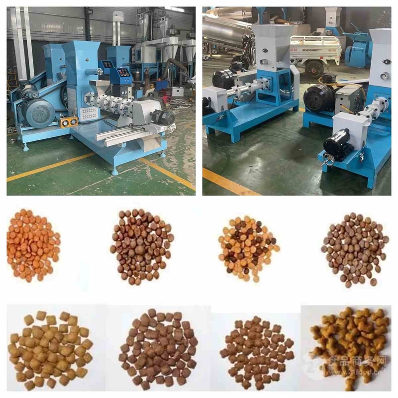 200-500kg/H tipo seco máquina de flutuação pequena 2.5mm-6mm da alimentação dos peixes da extrusora da alimentação dos peixes