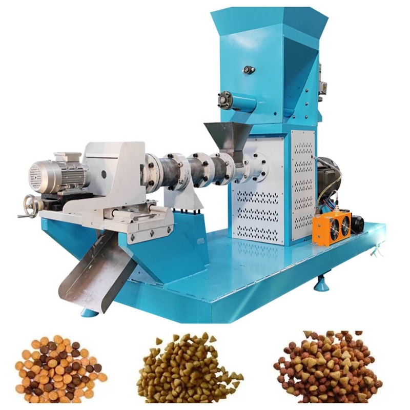 200-500kg/H tipo seco máquina de flutuação pequena 2.5mm-6mm da alimentação dos peixes da extrusora da alimentação dos peixes
