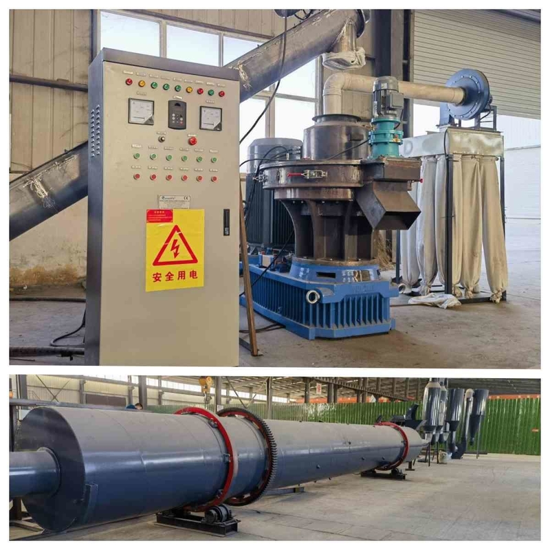 pelota da serragem 1.5-2t/H que faz a biomassa da máquina Ring Die Pellet Machine vertical