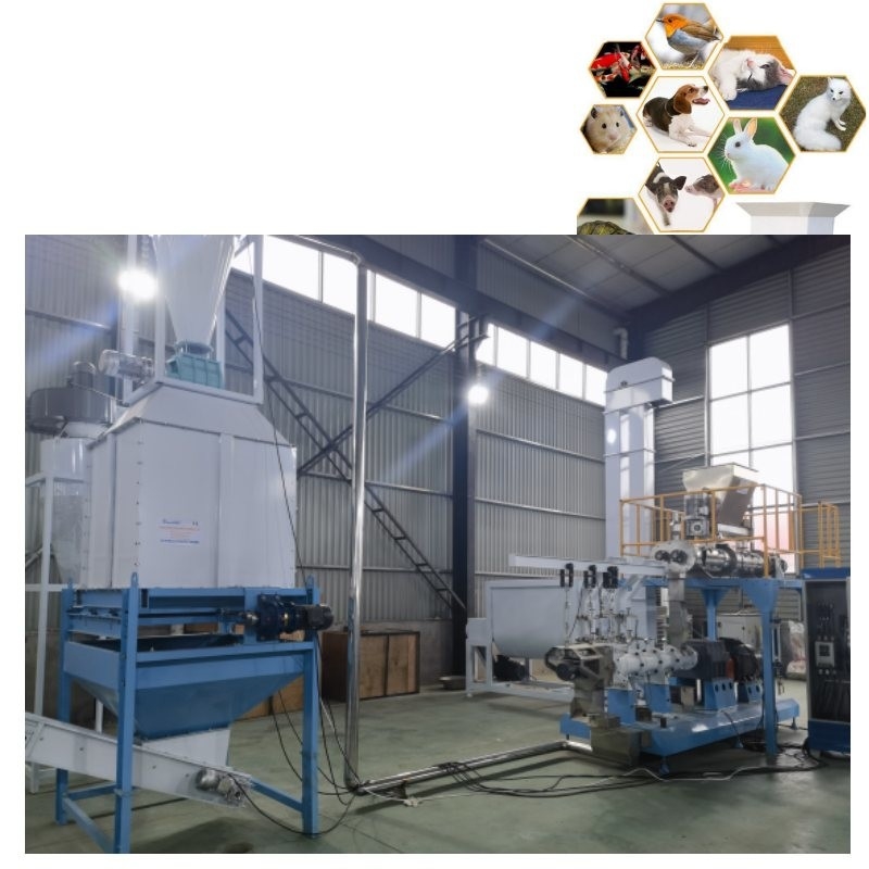 Os peixes do CE alimentam a flutuação granulam a fatura fazem à máquina 0.9-15mm Cat Dog Feed Making Machine