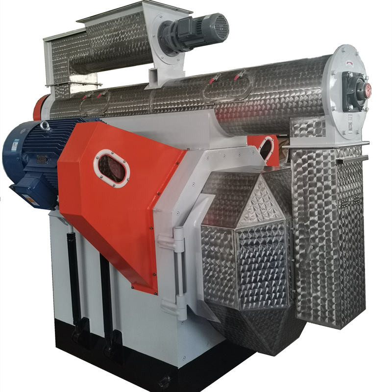 carneiros do gado da máquina do moinho da pelota 1tph os grandes alimentam Ring Die Pellet Machine horizontal