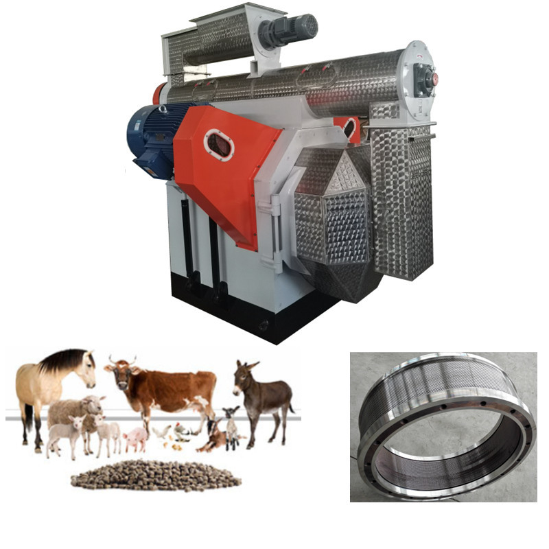 Linha de produção de grânulos de alimentação de alta eficiência Mistura de esmagamento limpa Granulado Ecrã de arrefecimento e embalagem