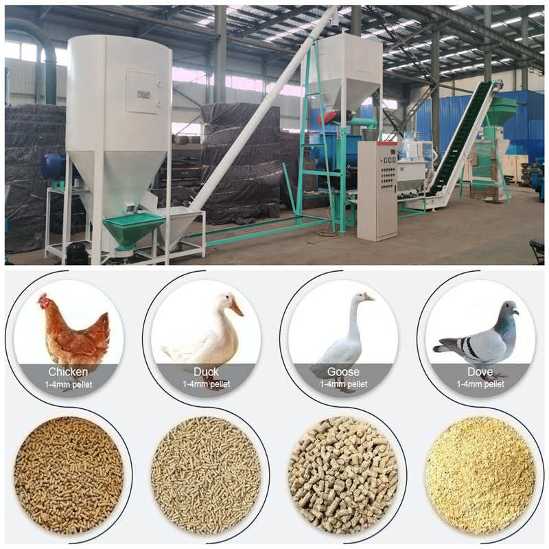 Moinho da pelota da alfafa da máquina 0.5-30 Tons/H de Ring Die Animal Feed Processing
