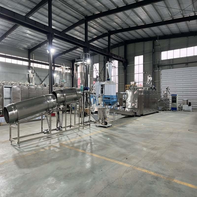 Linha de produção de extrusores de alimentação para peixes-cois e de extrusores de alimentação flutuantes para ornamentos