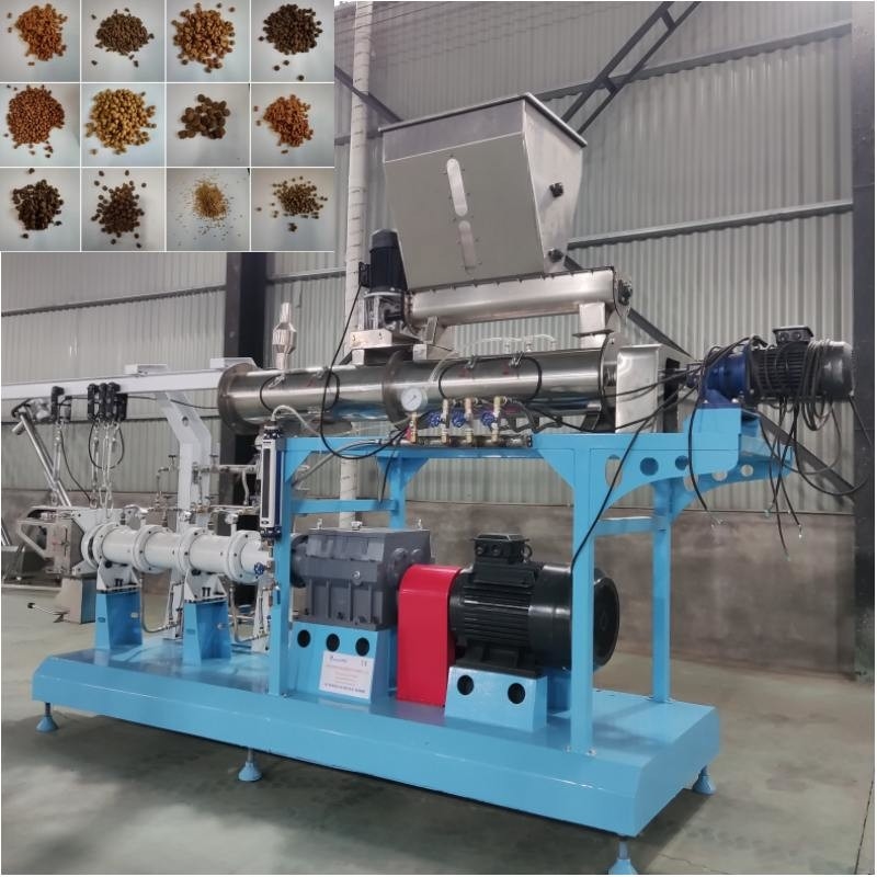 Máquina de extrusão de alimentação de duplo parafuso de tipo úmido para alta performance