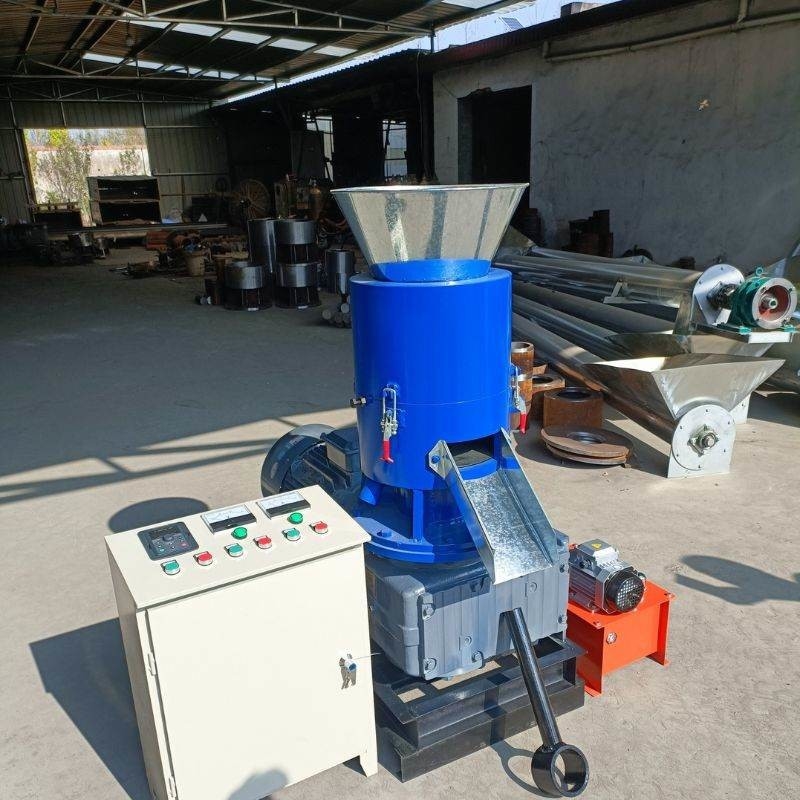 1 tonelada/h Pellet de serragem de madeira para máquinas de fabricação de combustível Pellet Mill Cor personalizada