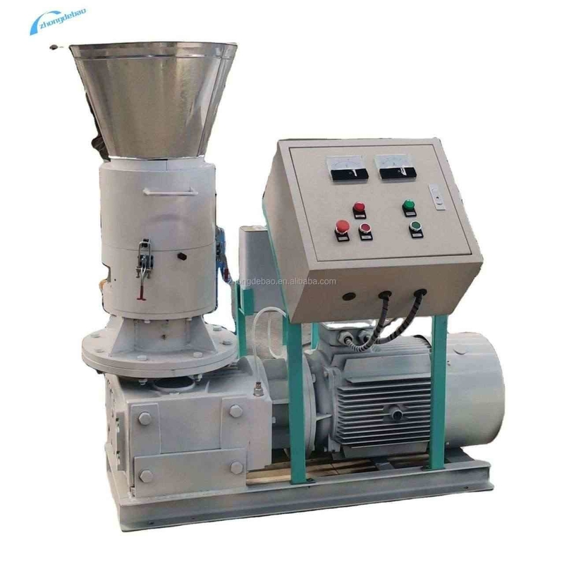 Máquina de moagem de pellets de madeira de rolos 250-350 KG/H para pellets de serraria de biomassa