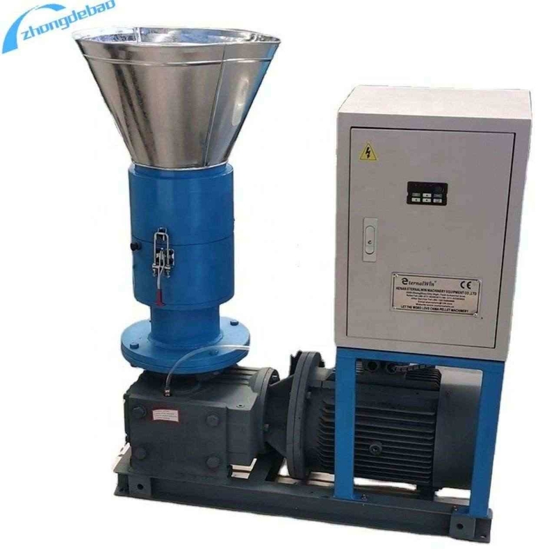 Máquina de moagem de pellets de madeira de rolos 250-350 KG/H para pellets de serraria de biomassa