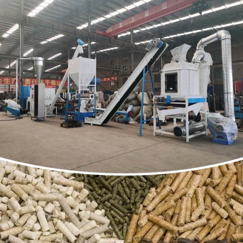0.5-30 toneladas/h Linha de produção de pellets para alimentos para animais com moinho de pellets de anel