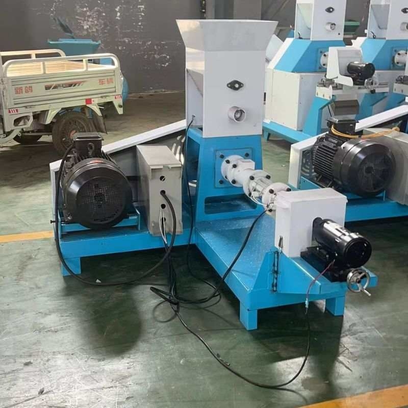 Máquina de alimentação de peixes de tipo seco de parafuso único com alimentação automática