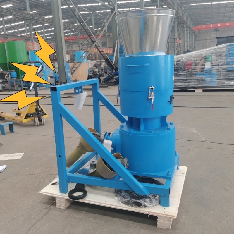2 Roller Power Take Off Animal Wood Pellet Mill para o benefício da produção de pellets