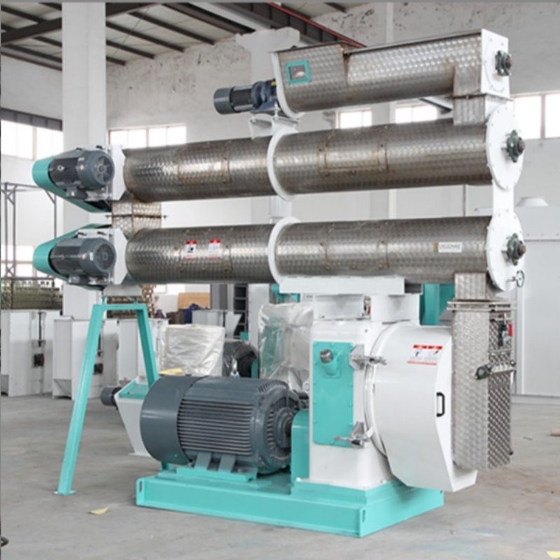 2-4 T/H Ring Die Feed Pellet Mill com um único condicionador para fabricação de pellets para alimentos para animais