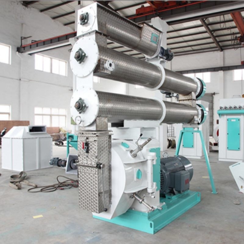 2-4 T/H Ring Die Feed Pellet Mill com um único condicionador para fabricação de pellets para alimentos para animais