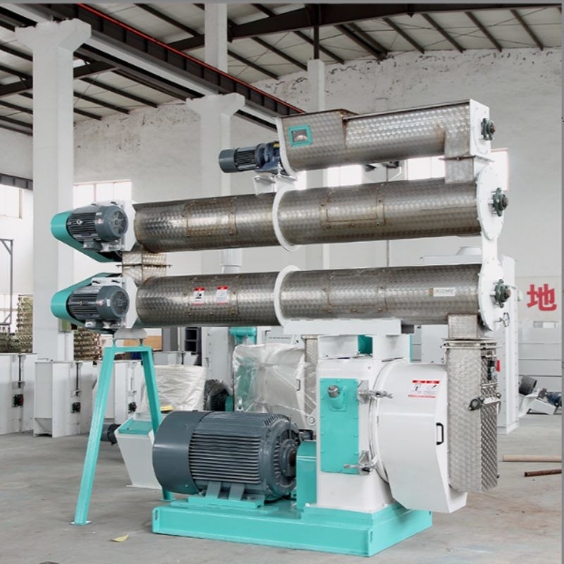 2-4 T/H Ring Die Feed Pellet Mill com um único condicionador para fabricação de pellets para alimentos para animais