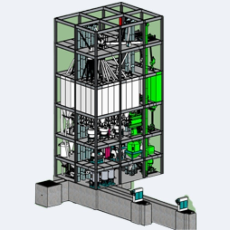1-12 mm Final Pellet Size Ring Die Pellet Mill Tipo Linha de pelletização de alimentos para animais