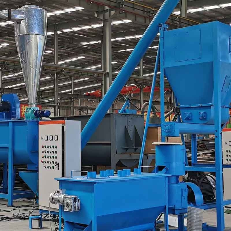 Linha de produção de pellets para alimentos para animais 1 tonelada por hora
