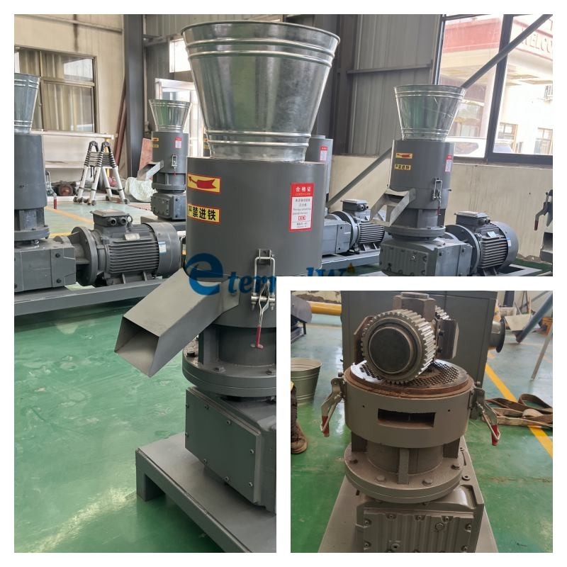 Máquina de pellets de madeira rotativa de rolos de diâmetro de 6-8 mm para fácil operação e manutenção