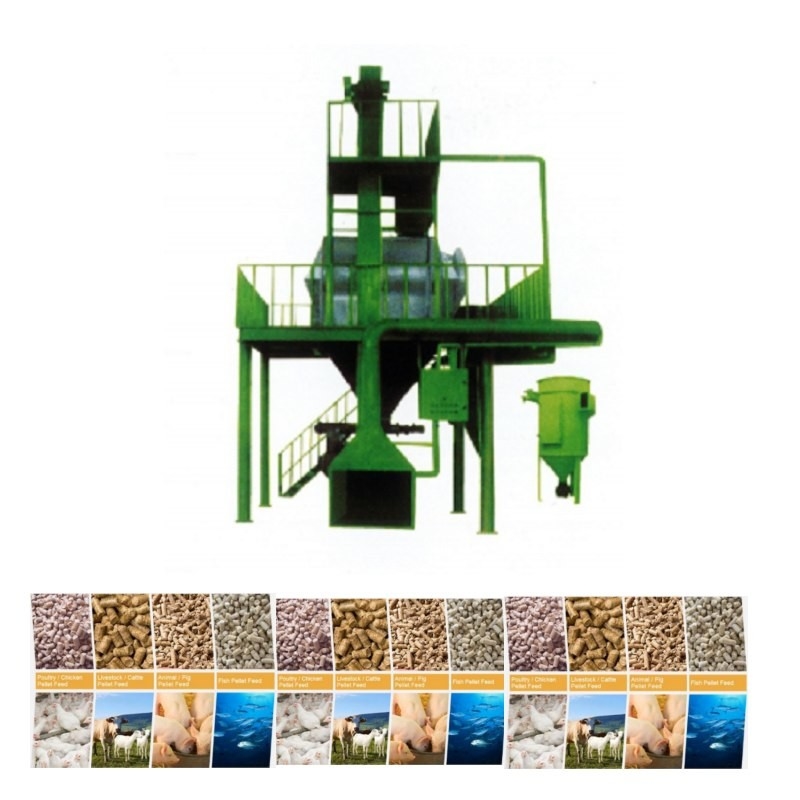 Linha de produção de pellets para alimentos para animais de 1 a 12 mm