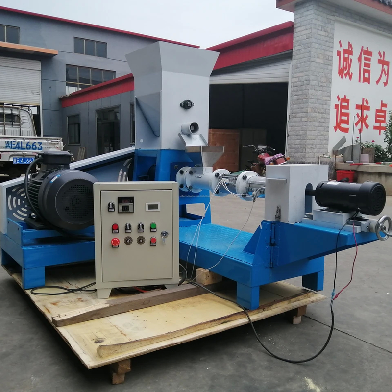 Capacidade da extrusora de alimentação de peixes personalizada Potência automática de single / double-screw 5,5-160 KW