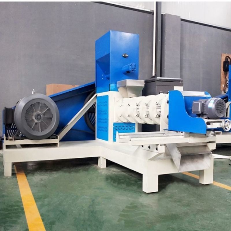 Capacidade 50-2000 kg/h Extrusora para processamento industrial de alimentos para animais de tipo parafuso