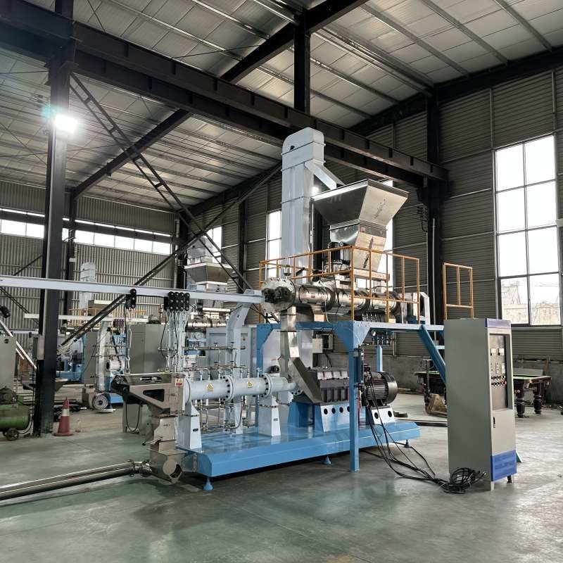 Extrusor de alimentação para peixes de parafusos gêmeos TILAPIA MACHINE DE PRODUÇÃO de alimentação para peixes flutuante CE / SGS CERTIFICADA