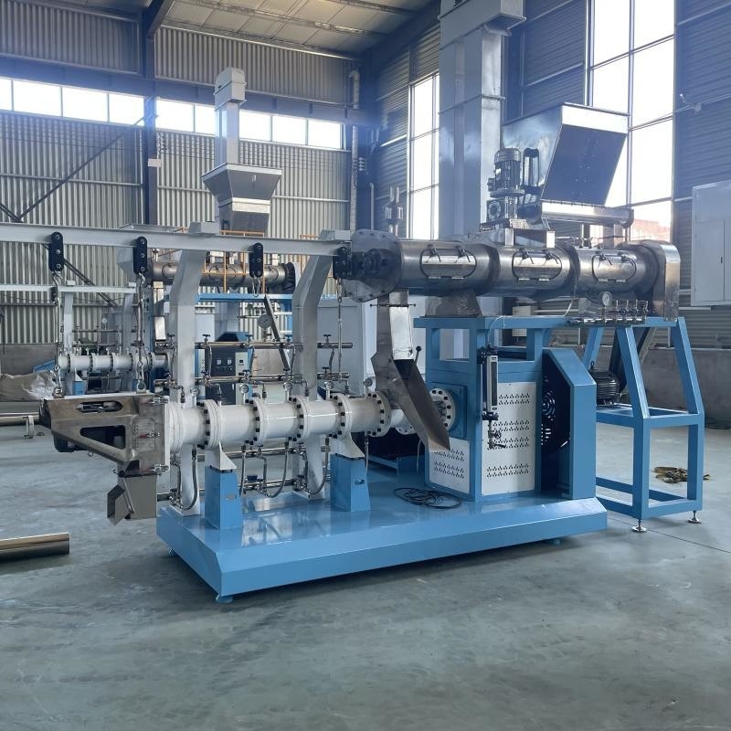 Máquina de extrusão de ração para tilapia de duplo parafuso