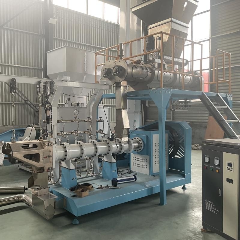 Máquina de extrusão de ração para tilapia de duplo parafuso