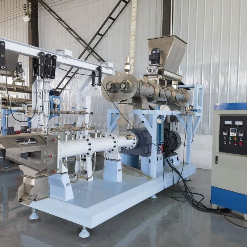 1t/h Capacidade CE SGS Máquina de extrusão de grânulos para alimentação de peixes tilapia flutuantes com condicionador de vapor