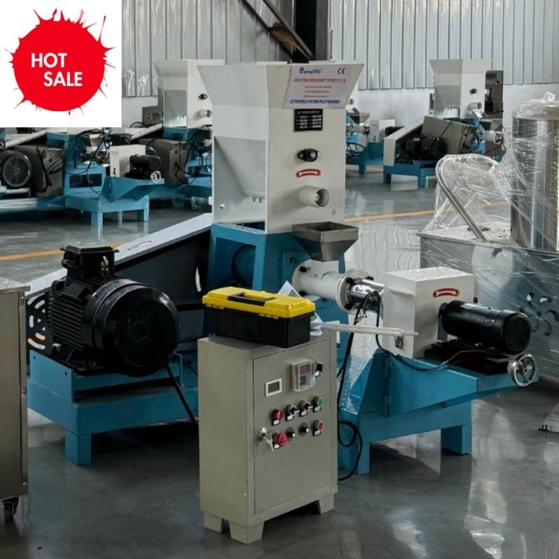 Alta produtividade 180-200 kg/h Extrusora de alimentação para peixes de tipo seco com potência de 18,5 kW