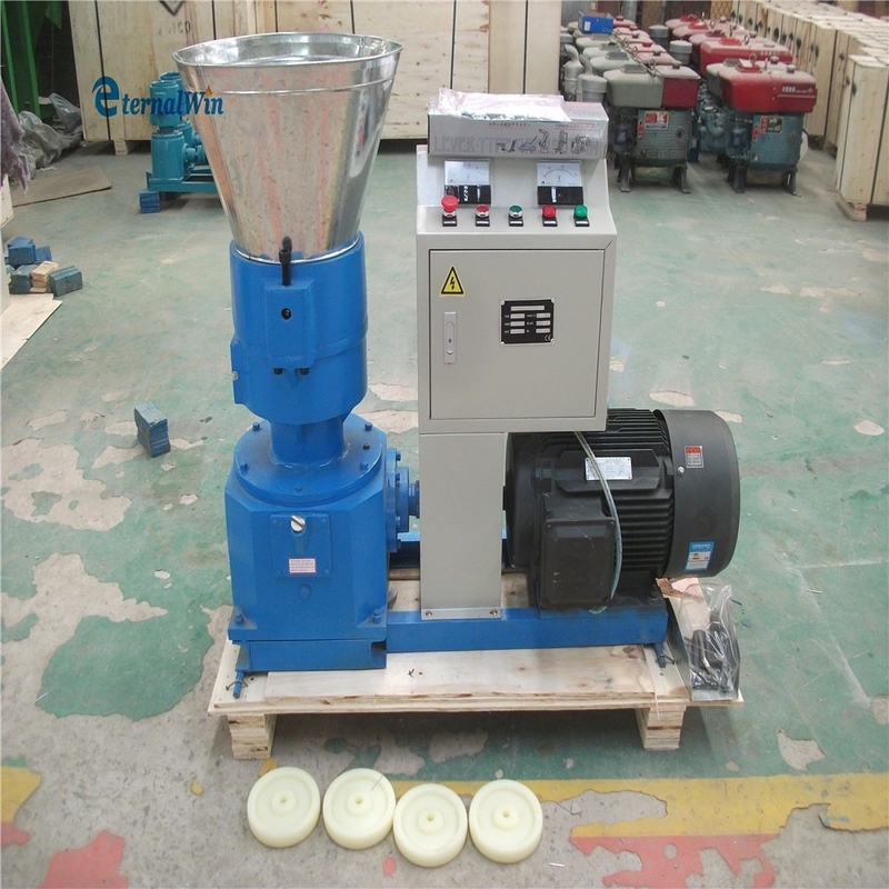 200-300 KG/H Máquina de moagem de pellets de alimentação de alta produtividade Máquina de processamento de alimentos para animais e aves 7.5kw Motor