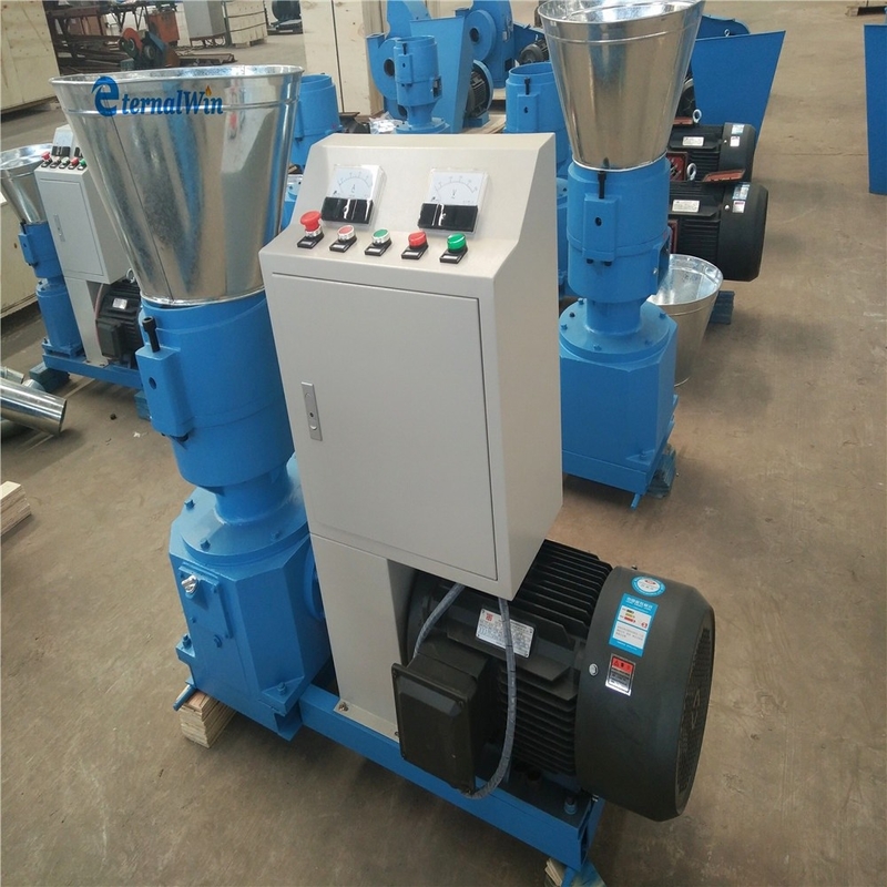 200-300 KG/H Máquina de moagem de pellets de alimentação de alta produtividade Máquina de processamento de alimentos para animais e aves 7.5kw Motor