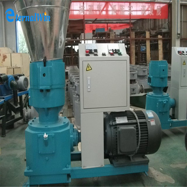 200-300 KG/H Máquina de moagem de pellets de alimentação de alta produtividade Máquina de processamento de alimentos para animais e aves 7.5kw Motor